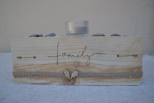 Regala encanto con nuestra pieza Family de madera artesanal Kimori