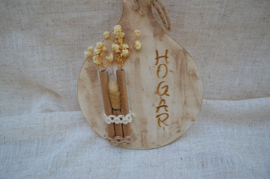 ¿Quieres Decorar Cualquier Rincón de tu Hogar con un Toque Natural? Colgador de Madera Fina con Flores | Kimori Arts