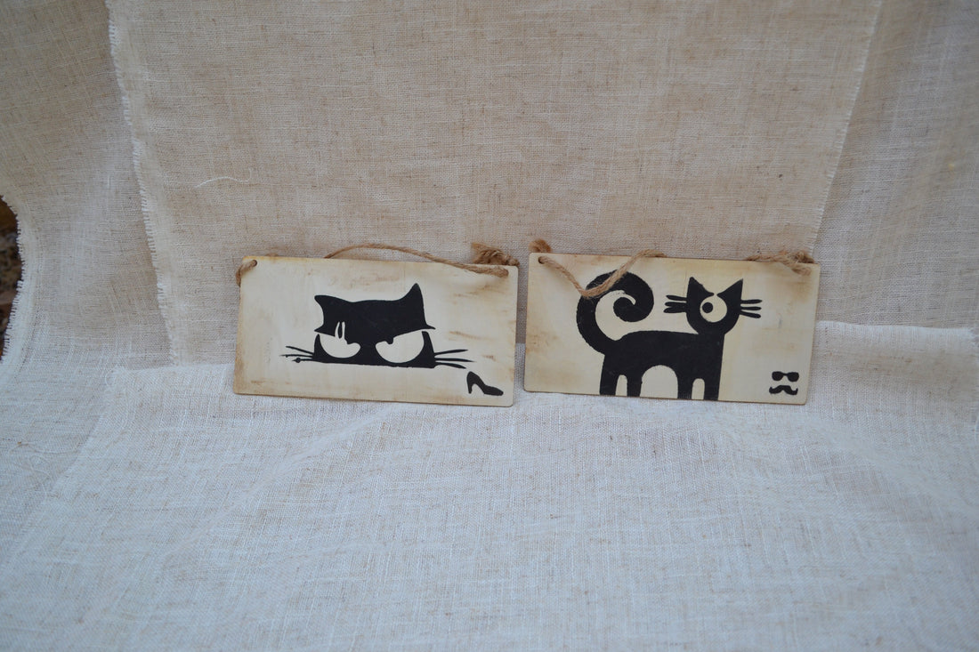 Pack de Colgadores Decorativos para Puertas de Lavabo Hombre y Mujer de Madera | Kimori Arts