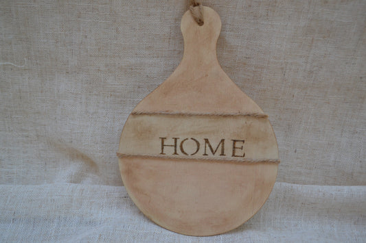 Colgador Decorativo "Home" de Madera Fina con Cuerda | Kimori Arts