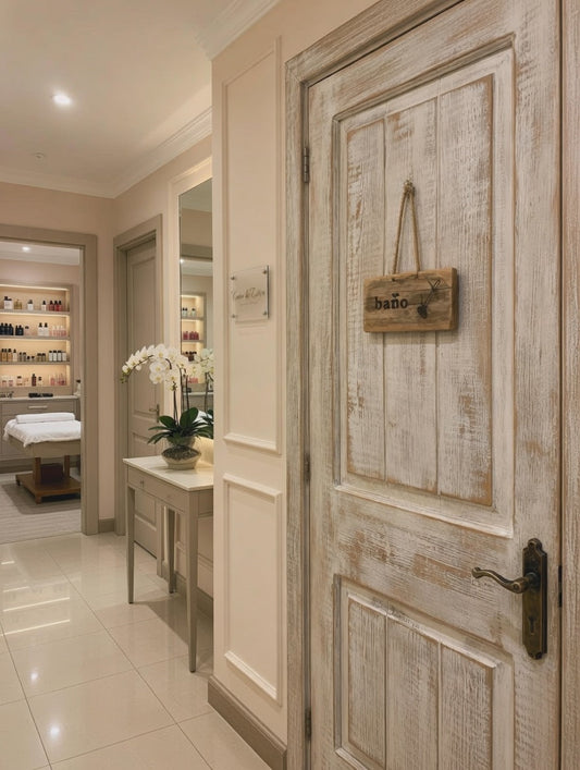 Cartel de Madera Personalizado para Puertas | Decoración Artesanal para el Hogar y Negocios