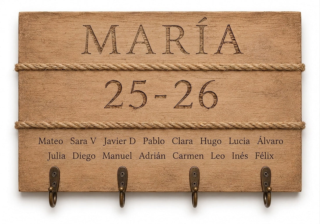 Madera Personaliza | Regalo Artesanal Grabado a Mano con Pirograbado