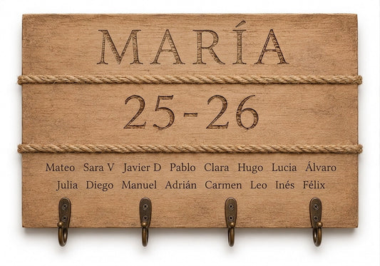 Madera Personaliza | Regalo Artesanal Grabado a Mano con Pirograbado