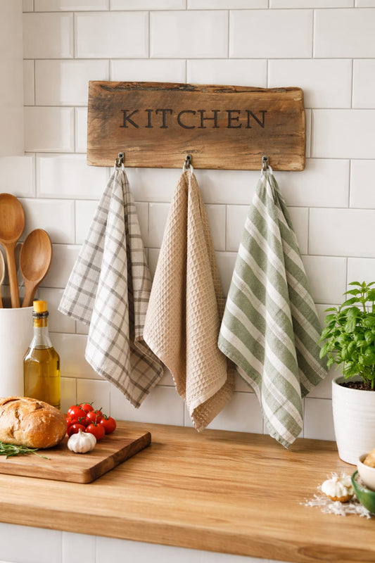 ¿Cómo mantener tu cocina ordenada y con estilo gracias a nuestros colgadores de paños de cocina?