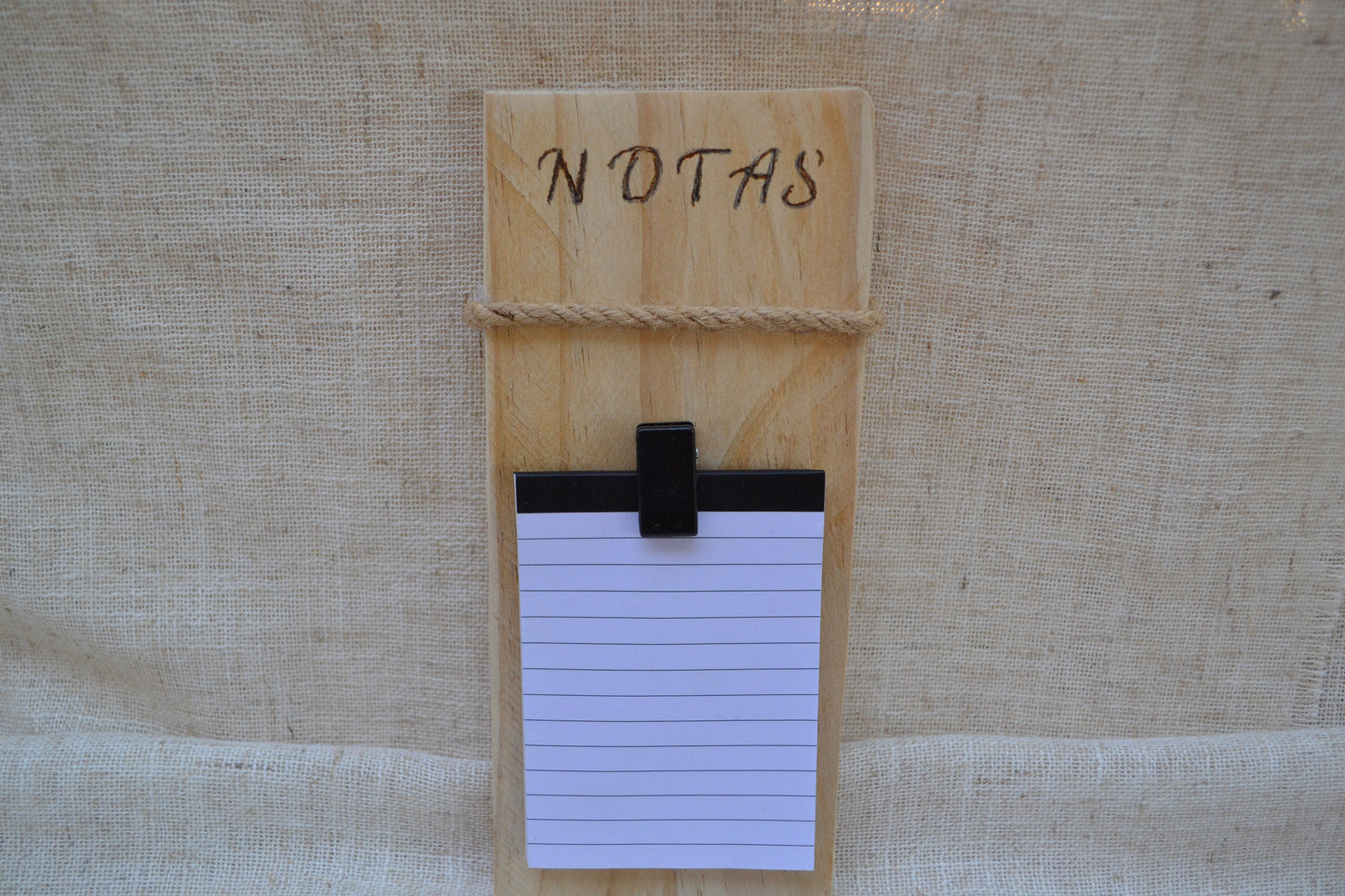 Bloc de Notas de Madera para Nevera