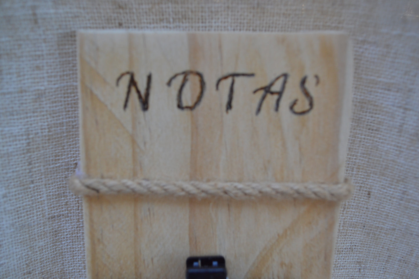 Bloc de Notas de Madera para Nevera