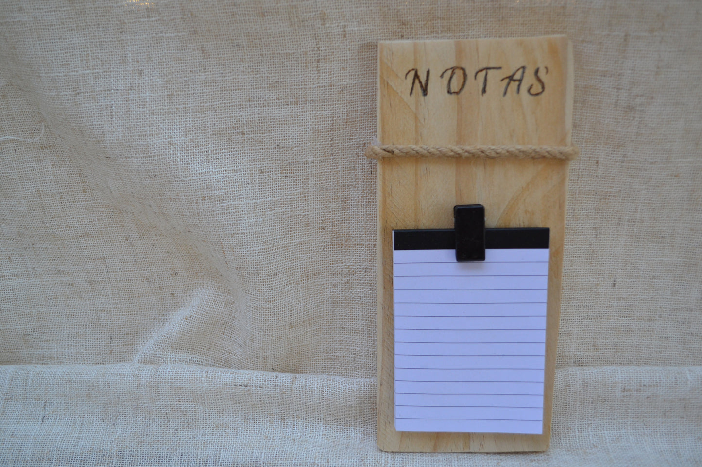 Bloc de Notas de Madera para Nevera