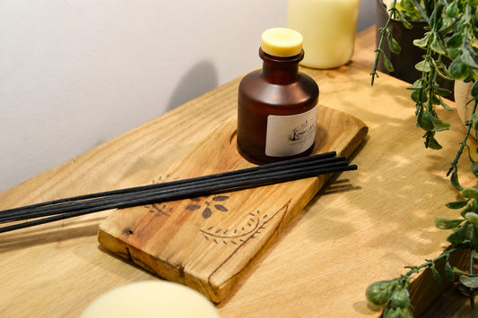 Base Decorativa de Madera para Mikado