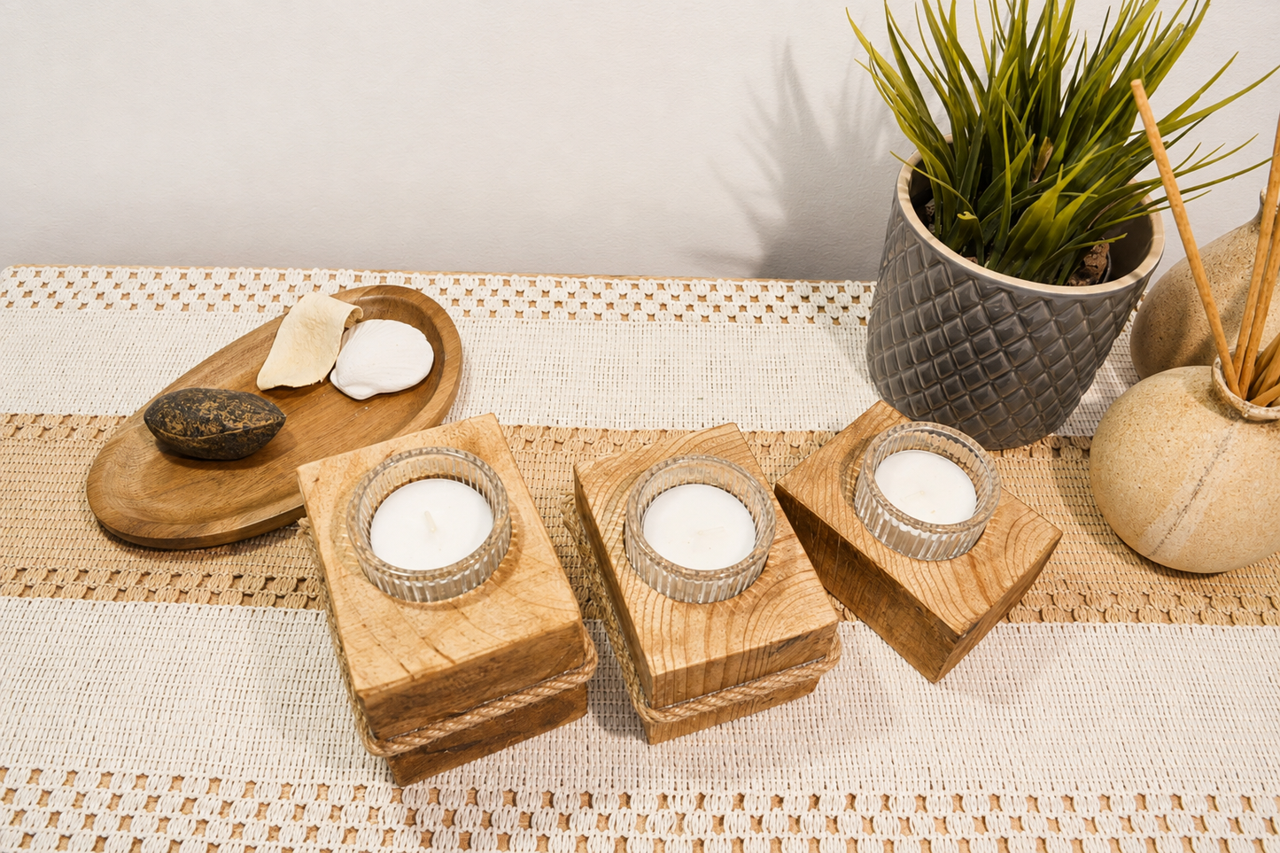 PACK PORTA VELAS CUMBRES DE TRES